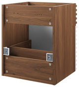Render 18" Wall-Mount Bathroom Vanity Cabinet, White Walnut