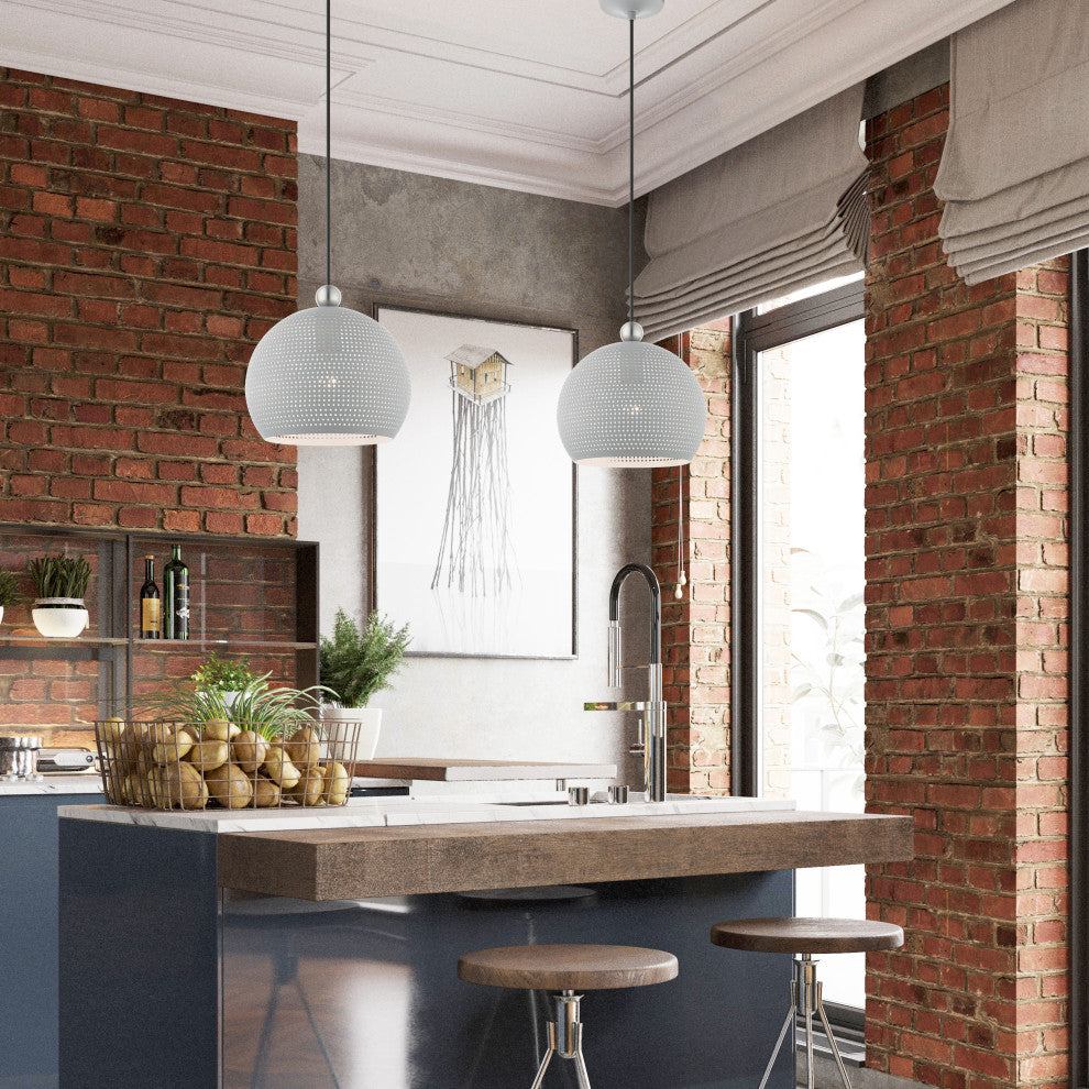 Livex Lighting Dublin 1 Light Nordic Gray Pendant