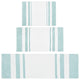 Madison Park Spa Cotton Reversible Bath Rug, Aqua