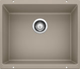 Blanco Precis 18.11"x20.87" 1 Basin Granite Undermount Kitchen Sink, Truffle