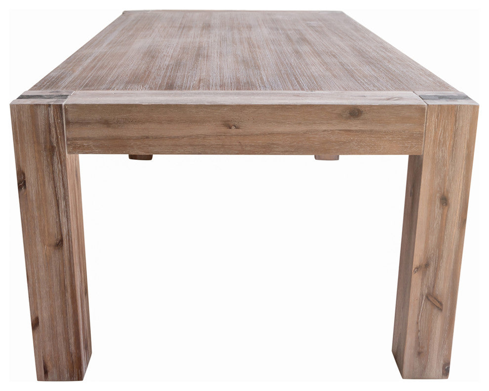 Woodstock Acacia Wood with Metal Inset 45" Coffee Table