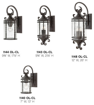 Hinkley Lighting 1148-CL Casa 3 Light 26"H Outdoor Wall Sconce - Olde Black