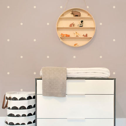 Small Polka Dots Wall Decal, White