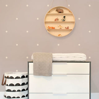 Small Polka Dots Wall Decal, White
