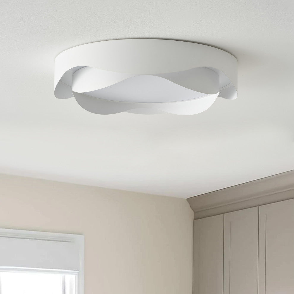 Modern Unique Flower Shape LED Flush Mount Ceiling Light