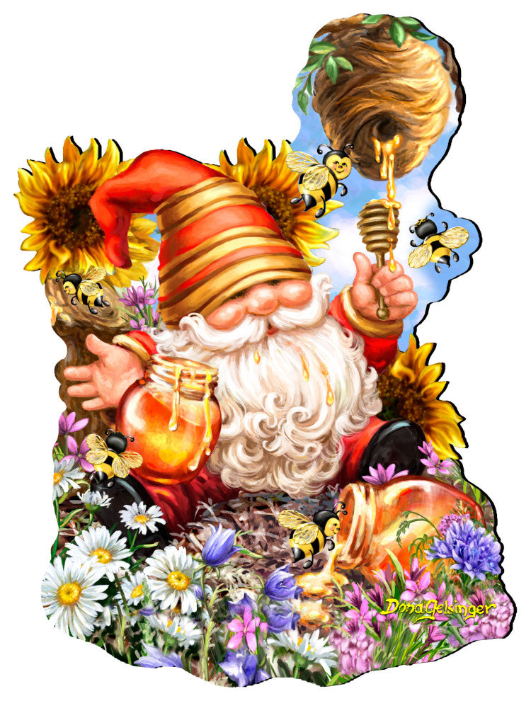 Honeycomb Dwarf Easter Door Decor