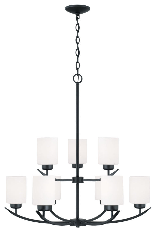 Capital Lighting 415291-338 Dixon 9 Light 28"W Chandelier - Brushed Nickel