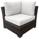 kathy ireland River Brook 12 Piece Wicker Patio Furniture Set, Alabaster