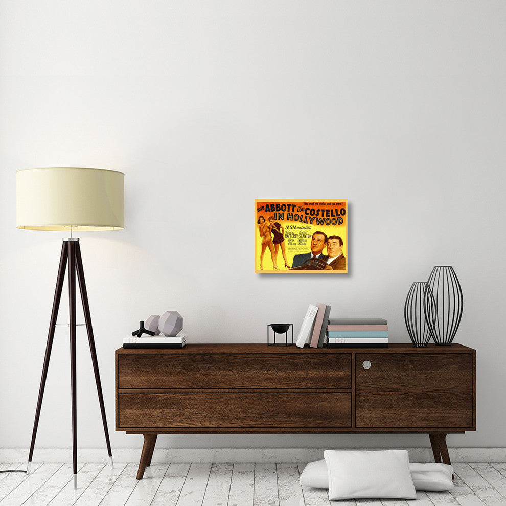 "Abbott & Costello - In Hollywood" Canvas Giclee, 22"x18"