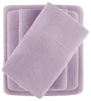 True North by Sleep Philosophy Knitted Micro Fleece Solid Sheet Set, Full