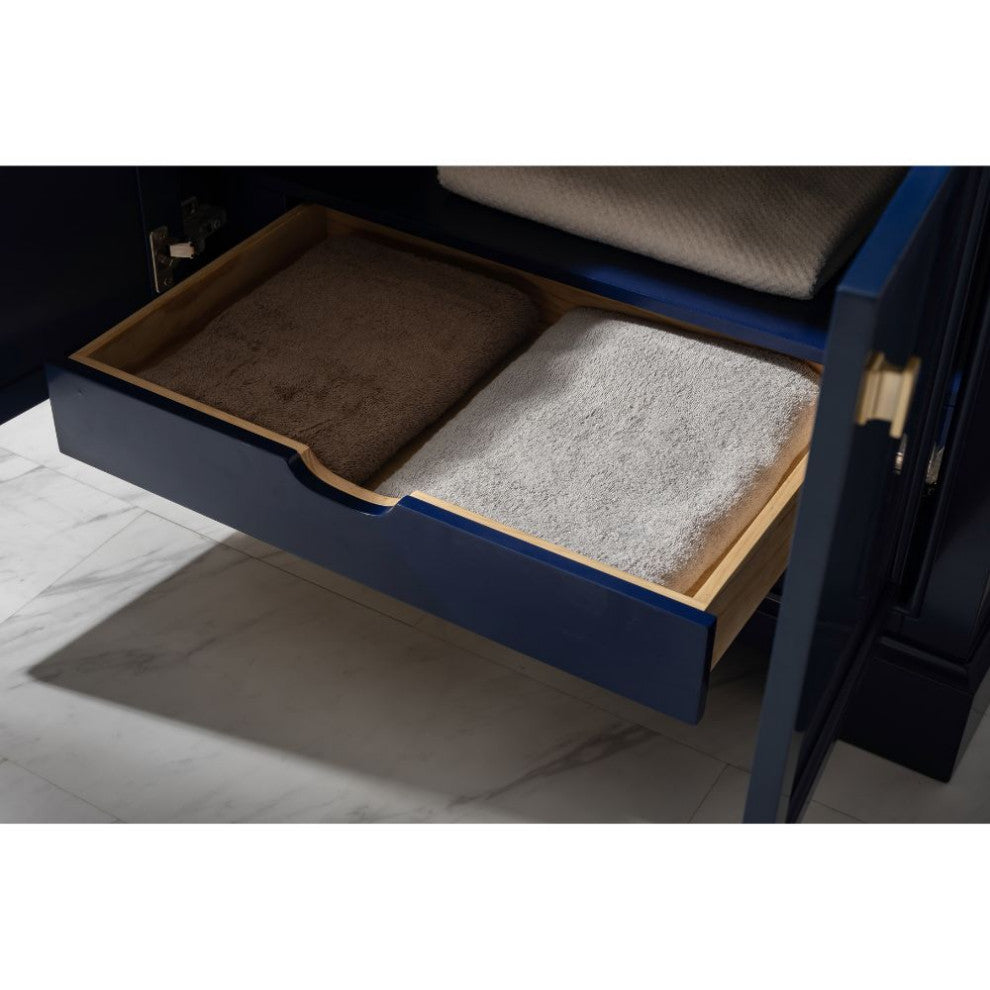 Milano Transitional Blue 36" Single Vanity