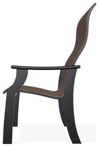 St. Catherine Sling Outdoor Armchair, Mocha/Black