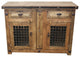 Dungeon Rustic Bathroom Vanity With Metal Doors, 48"x22"x36", Real Drawers
