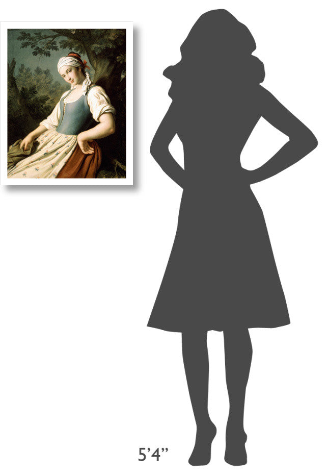 "Young Woman" Digital Paper Print by Pietro Antonio Rotari, 19"x24"
