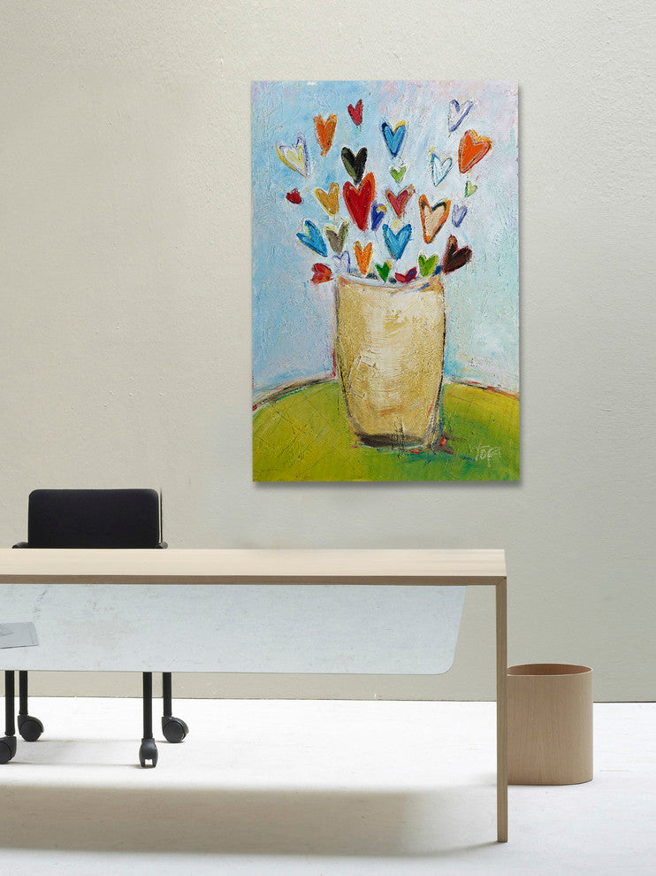 "Bouquet of Love" Painting Print on Canvas by Tori Campisi
