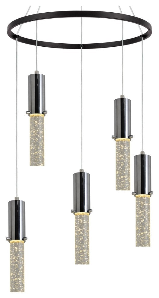 Woodbridge Lighting Pixie 5-Light Pendant Chandelier, 21"D