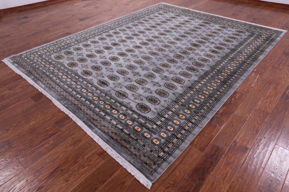 8' 4" X 10' 10" Silky Bokhara Hand-Knotted Wool Rug - Q15628
