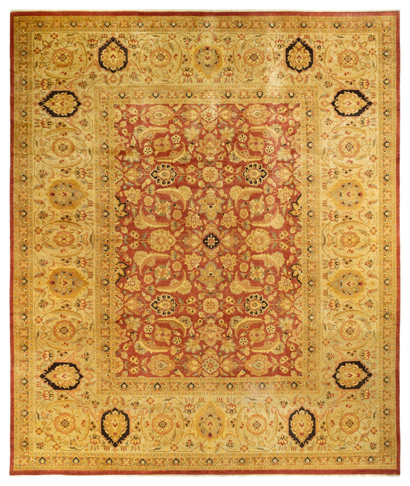 Mya, One-of-a-Kind Hand-Knotted Area Rug Orange, 12'3"x15'5"
