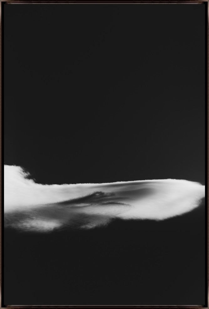 36x54 Lenticular Clouds XI, Framed Artwork, Espresso