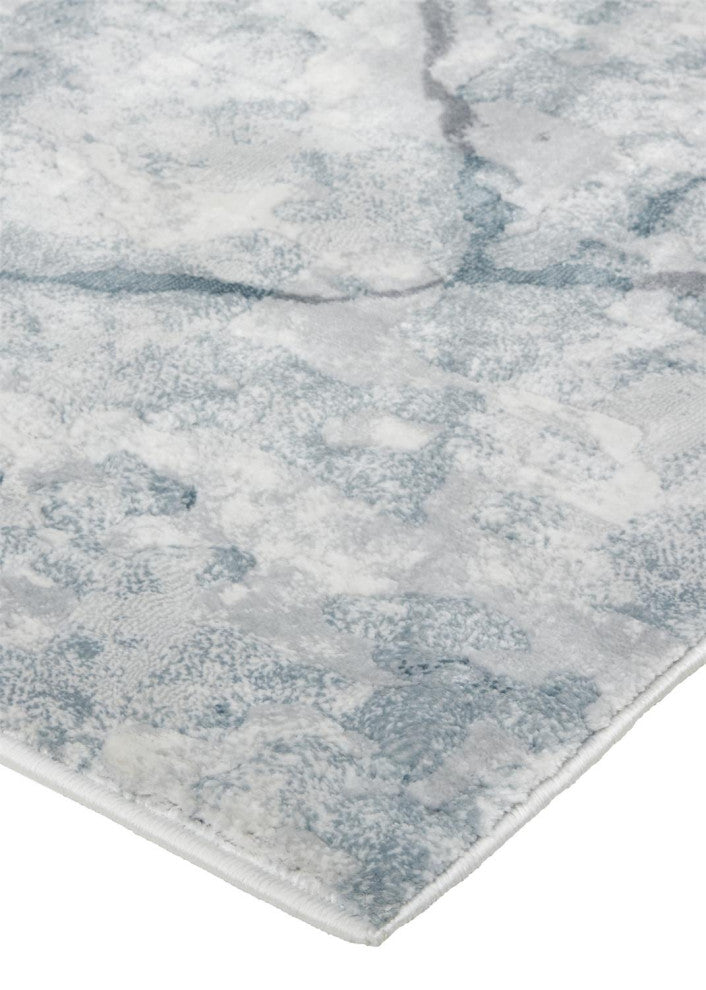 Halton Contemporary Marble Rug, Teal Blue, 10'x13'