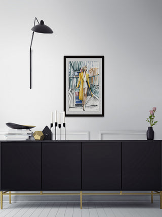 "Underpass Fashion" Framed Painting Print, 12"x18"