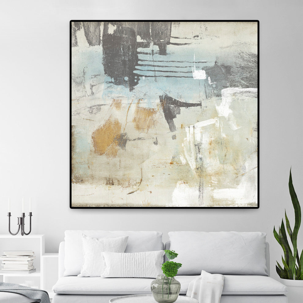 "Fission I" Oversized Framed Canvas, 45" x 45"