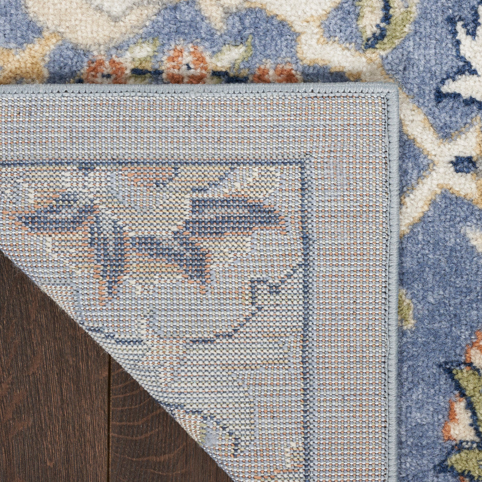 Nourison Allur 6'' x 9'' Light Blue Bohemian Indoor Area Rug