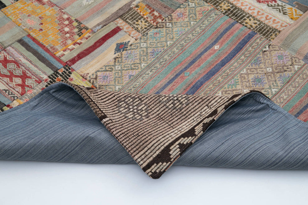 Rug N Carpet - Handmade Anatolian 6' 8'' x 9' 11'' Unique Patchwork Kilim Rug