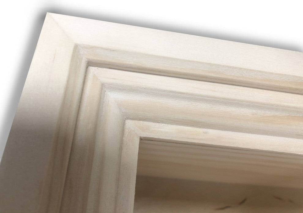 Tampa Recessed Solid Wood Toilet Paper Holder 7 x 8.5, Unfinished