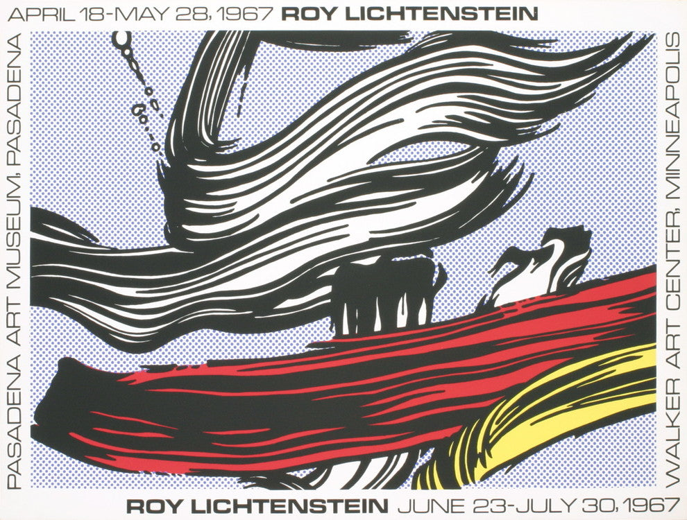 Roy Lichtenstein, Brushstrokes at Pasadena Art Museum, 1967, Artwork
