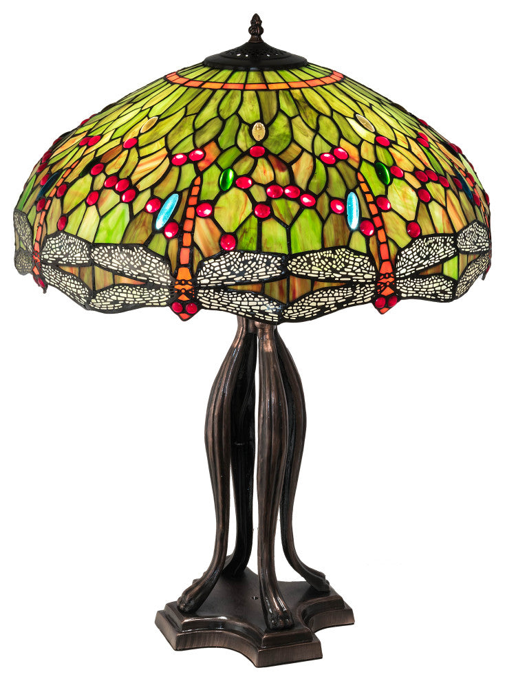 30 High Tiffany Hanginghead Dragonfly Table Lamp