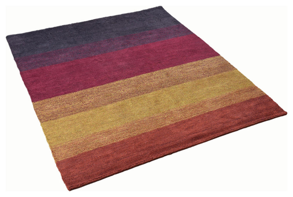HAND KNOTTED LOOM SILK ECO-FRIENDLY RUGS-10'x10',Square,Multicolor,Contemporary