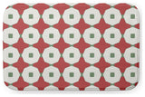 34" x 21" Button Up Bathmat, Ligonberry Red