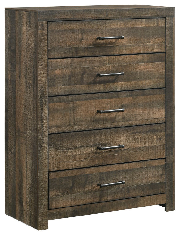 Picket House Furnishings Beckett Bookcase Panel 6PC Bedroom Set with Bluetooth