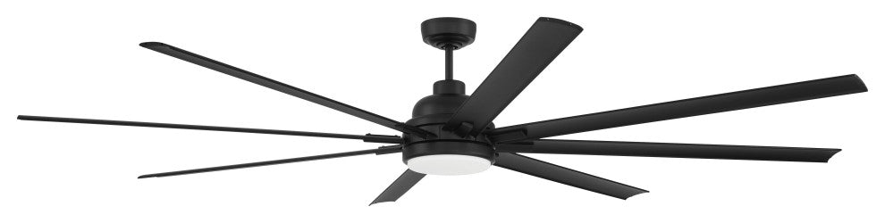 Craftmade 84" Rush, Flat Black With Flat Black Blades