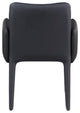 Pelle Faux Leather Accent/Dining Chair, Black