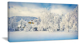 "White Winter Mountain" Landscape Canvas Photo Print, 40"x20"