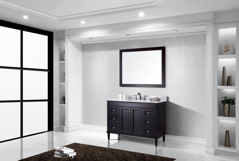 Tiffany 48" Single Bathroom Vanity Set, Espresso