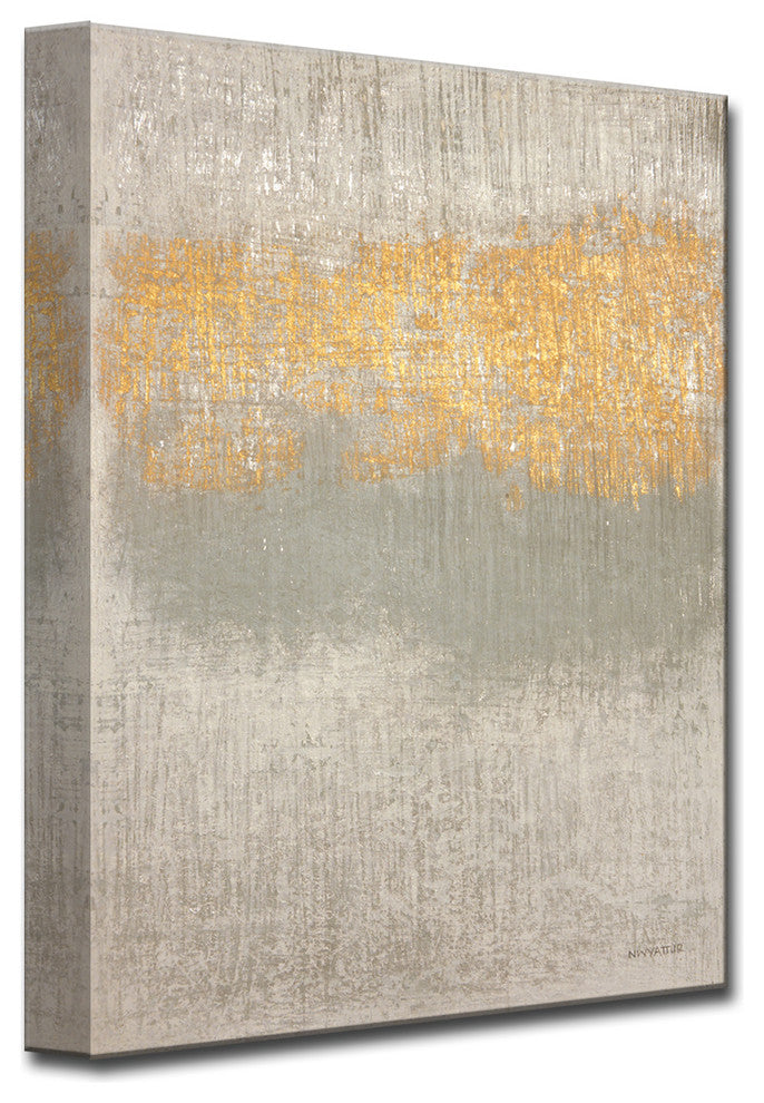 Ready2HangArt Abstract Canvas Art ''Soft Whisper'' by Norman Wyatt, 40"x30"