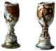 Consigned, Vintage Signed Studio Pottery Candleholders Pair