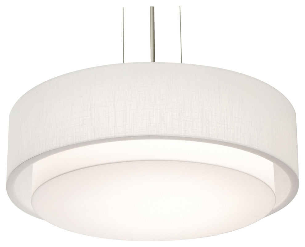 Sanibel 18'' Pendant, Linen White Shade