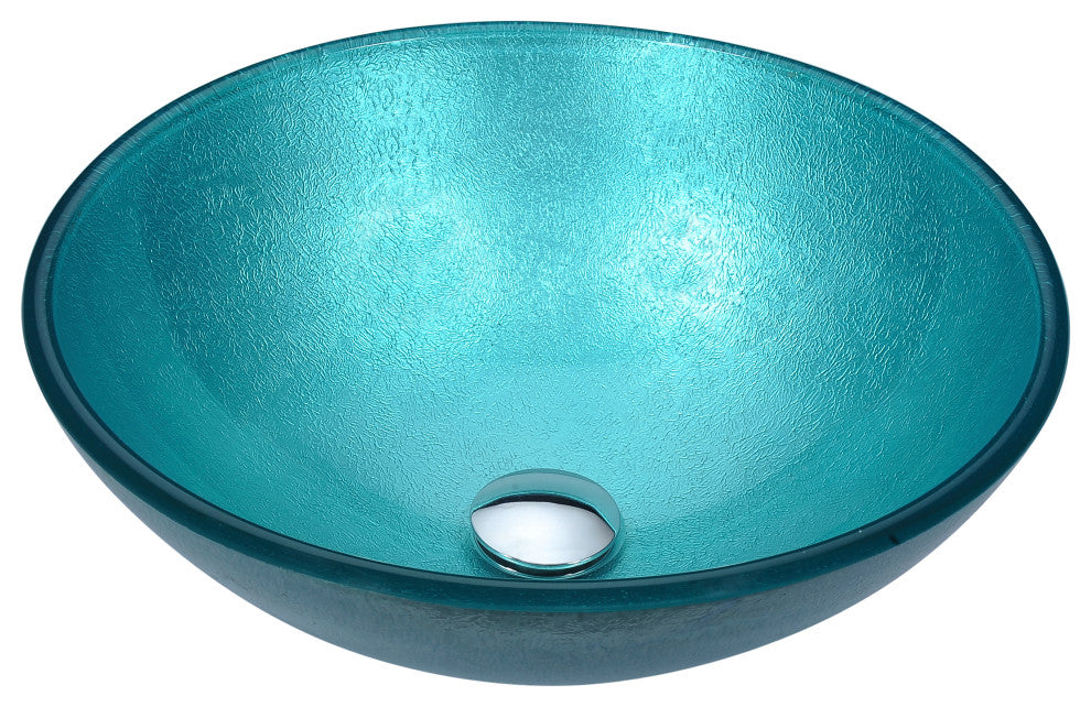 ANZZI Gardena Series Deco-Glass Bathroom Vessel Sink
