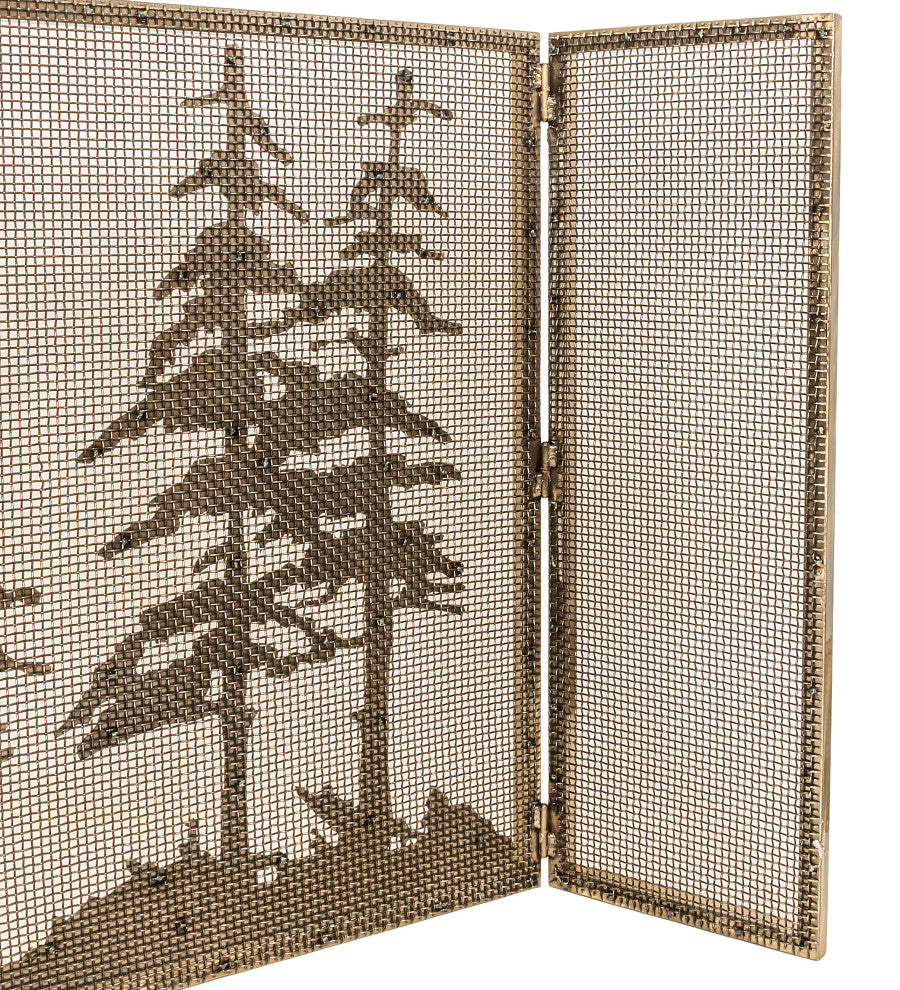 56"x28" Tall Pines Fireplace Screen