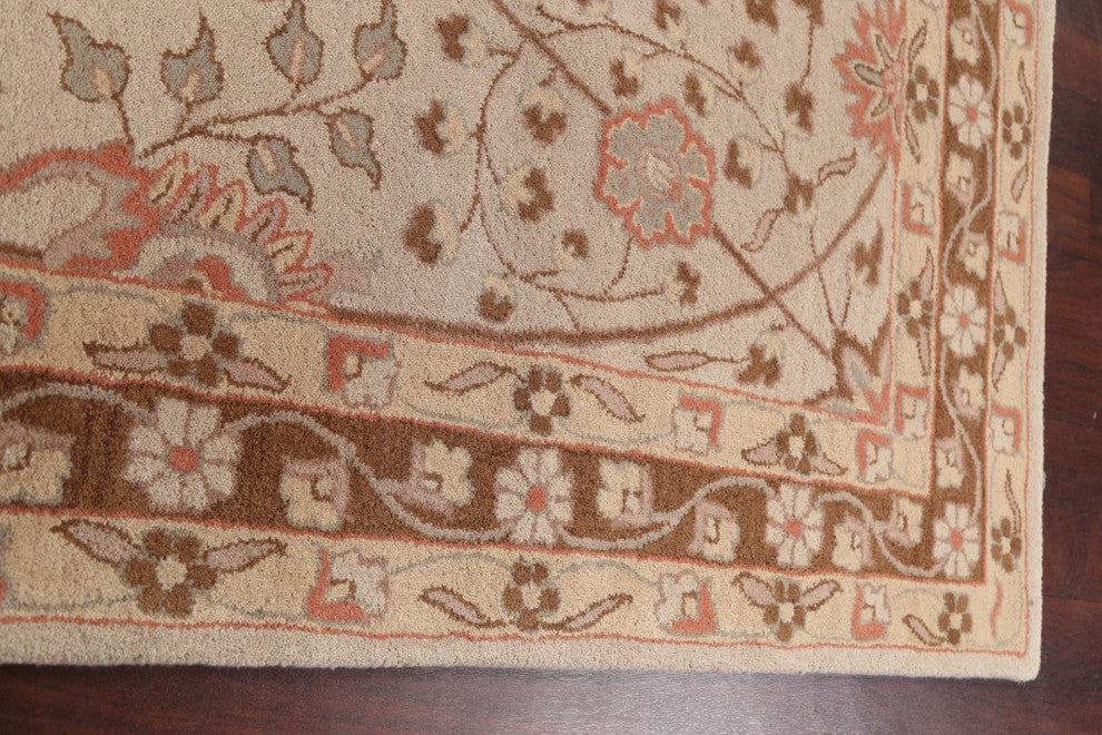 Floral Oriental Area Rug Hand-tufted Traditional Wool Carpet 5x8