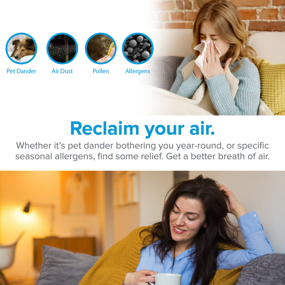 WBM Smart Air Purifier, Air Cleaner For Extra Large Room, 25db Quiet Air Purifi