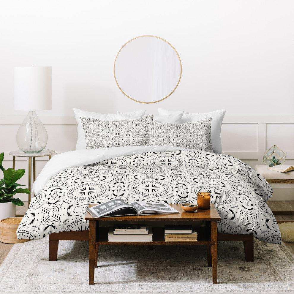 Holli Zollinger Mandala Tile Light Duvet Cover Set, King