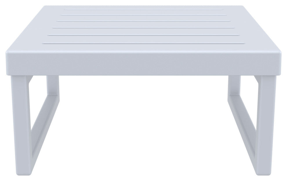 Mykonos Square Coffee Table Silver