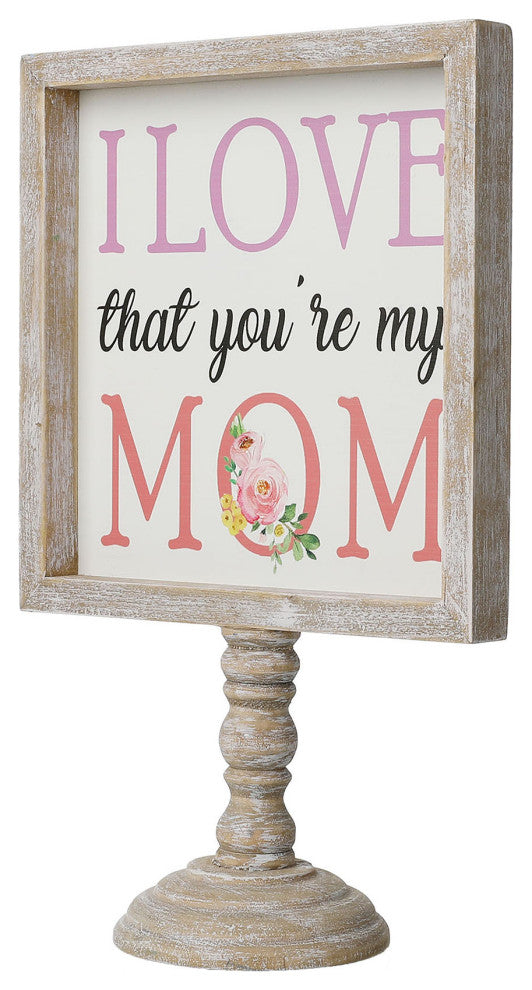 11.5" Wooden Mother's Day Table Decor