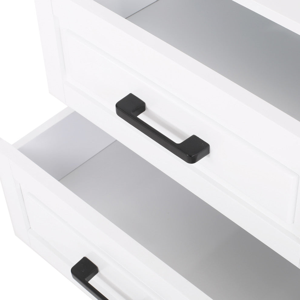 McCusker Bathroom Storage Cabinet With Drawers, White