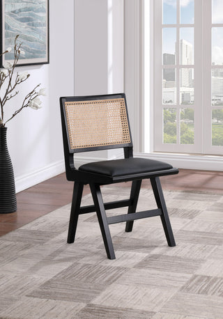 Abby Chair, Black, Black Finish, Side Chair
